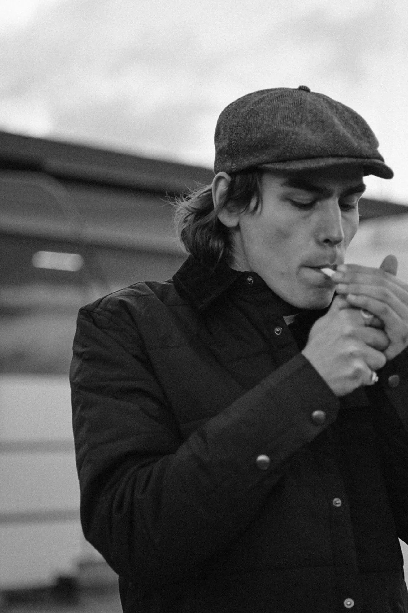 Brood Snap Cap - Grey/Black sold by Brixton product image thumbnail 2