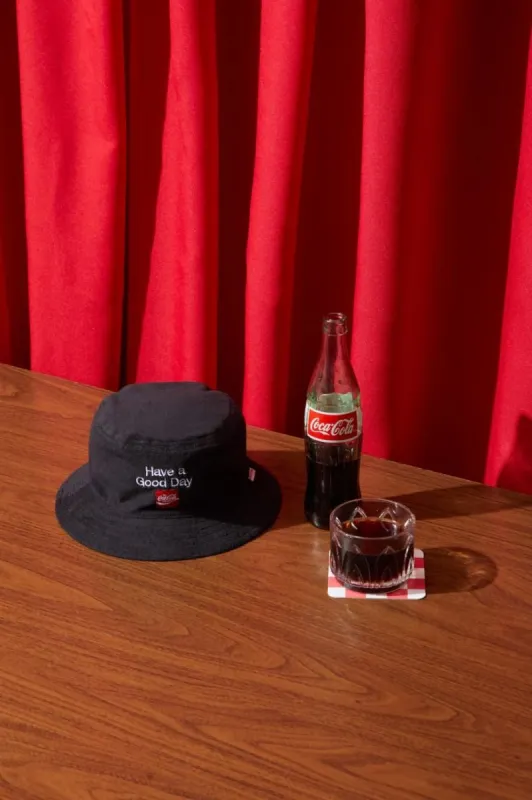 Coca-Cola Good Day Reversible Bucket Hat - Coke Red/Black made by Brixton