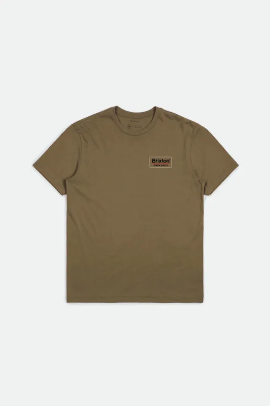Palmer S/S Premium Tee - Coconut sold by Brixton
