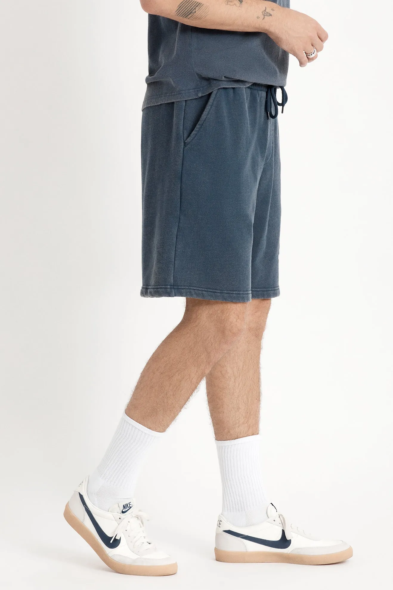 Phys. Ed. Fleece Short - Dress Blue sold by Brixton product image thumbnail 3