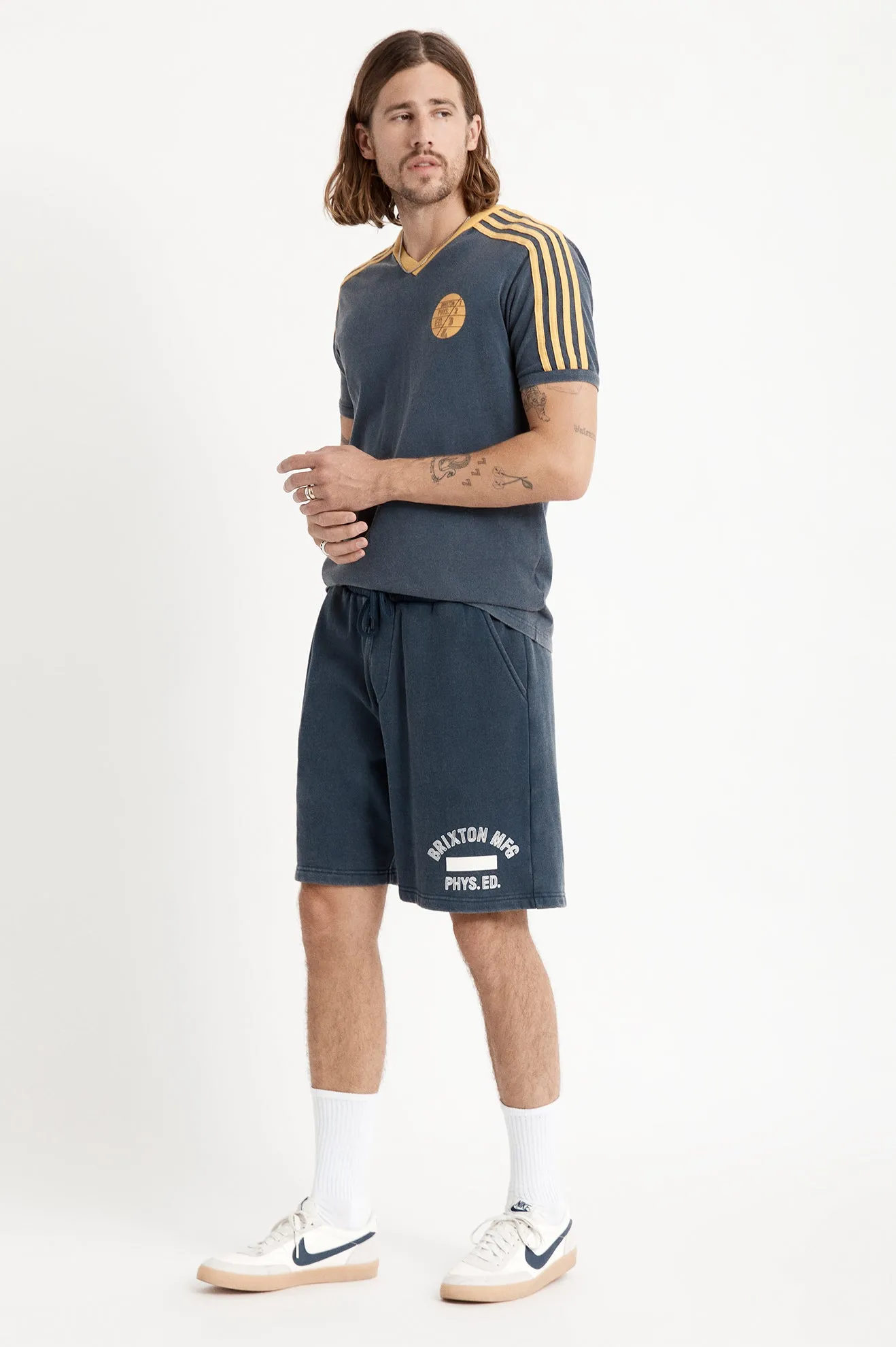 Phys. Ed. Fleece Short - Dress Blue sold by Brixton product image thumbnail 2