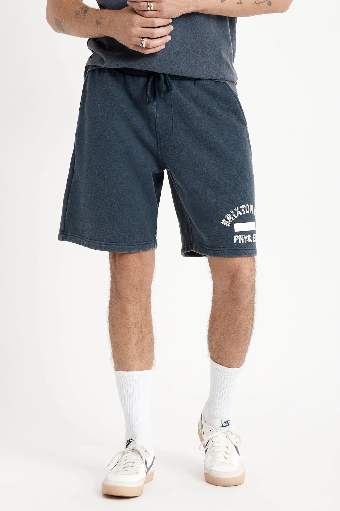 Phys. Ed. Fleece Short - Dress Blue sold by Brixton