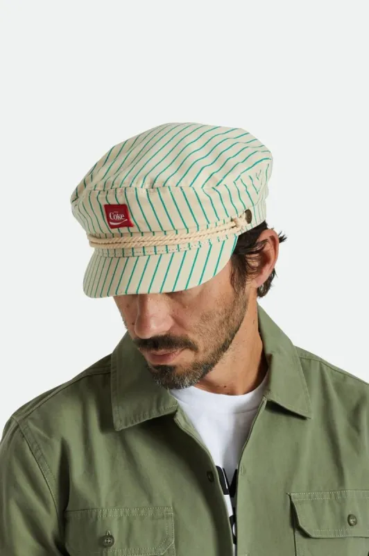 Coca-Cola Fiddler Fisherman Cap - Tan sold by Brixton
