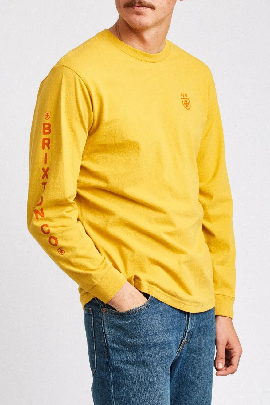 Frame L/S Standard Tee - Yellow sold by Brixton product image thumbnail 2