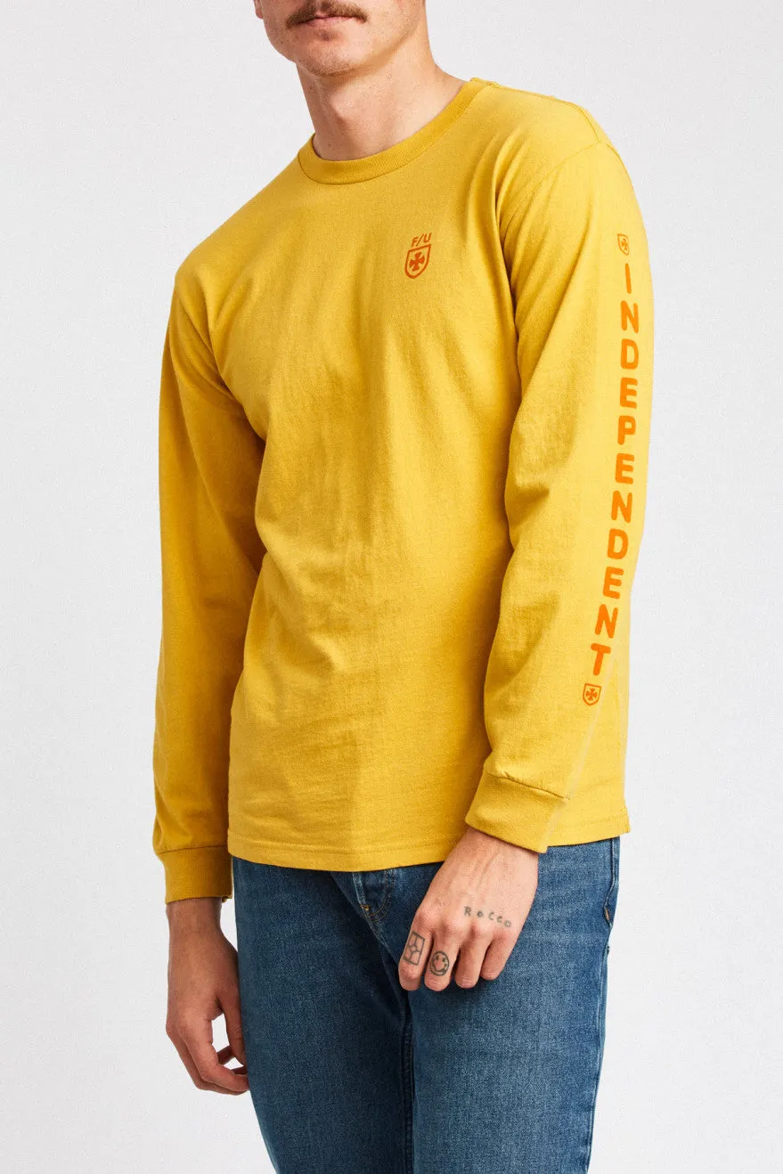 Frame L/S Standard Tee - Yellow sold by Brixton