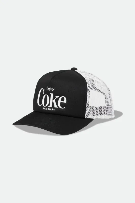 Coca-Cola Enjoy MP Trucker Hat - Black made by Brixton