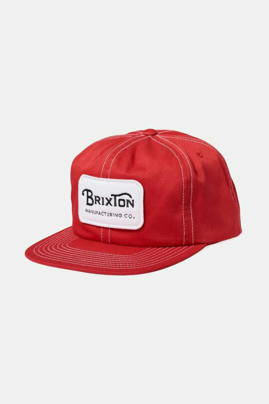 Grade Snapback - Red sold by Brixton