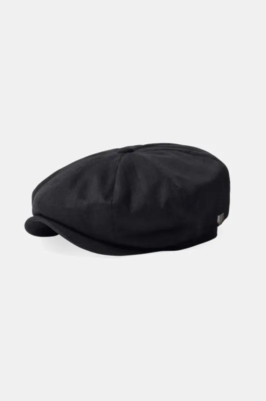 Brood Baggy Newsboy Cap - Black sold by Brixton