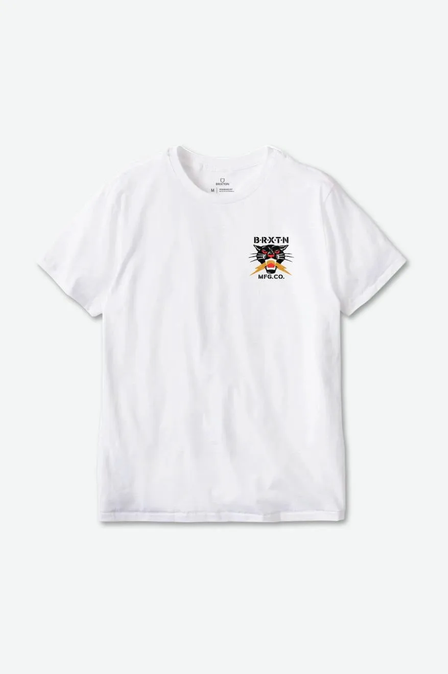 Sparks S/S Tailored Tee - White sold by Brixton product image thumbnail 2