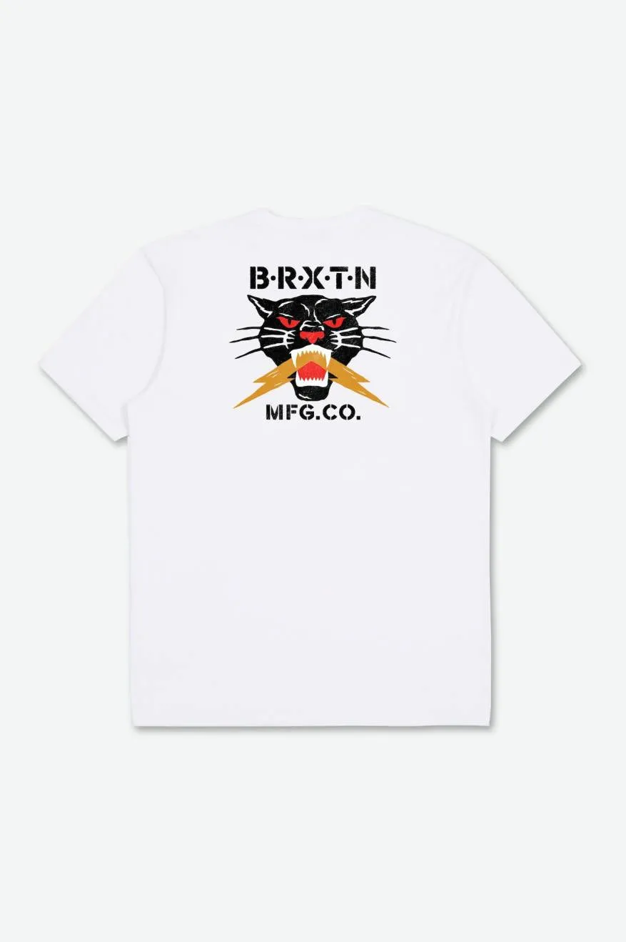 Sparks S/S Tailored Tee - White sold by Brixton product image thumbnail 3