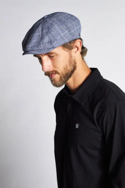 Brood Snap Cap - Washed Navy/Aluminum sold by Brixton