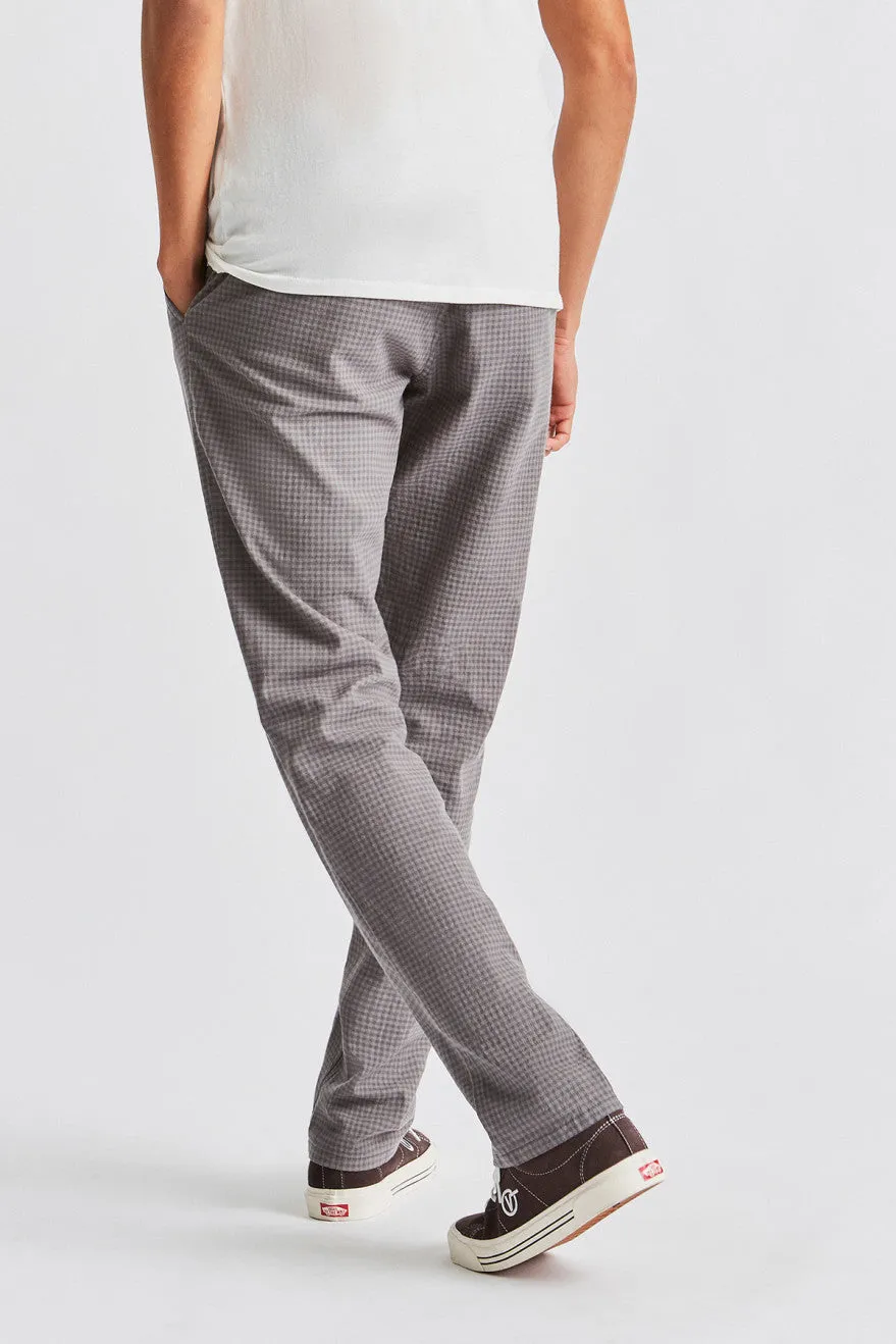 Reserve Chino Pant - Grey Gingham sold by Brixton product image thumbnail 3