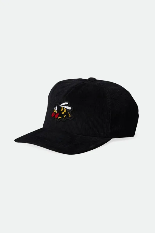Stinger MP Adjustable Hat - Washed Black sold by Brixton