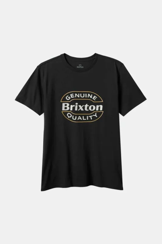 Keaton S/S Tailored T-Shirt - Black sold by Brixton