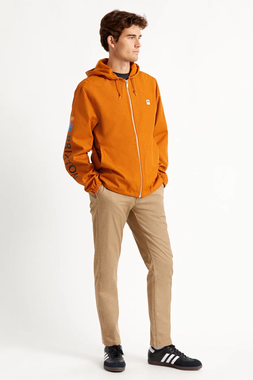 Claxton Alton Zip Hood Jacket - Caramel sold by Brixton product image thumbnail 2