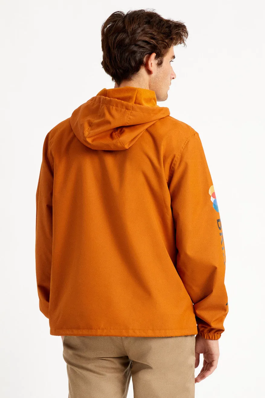 Claxton Alton Zip Hood Jacket - Caramel sold by Brixton product image thumbnail 4