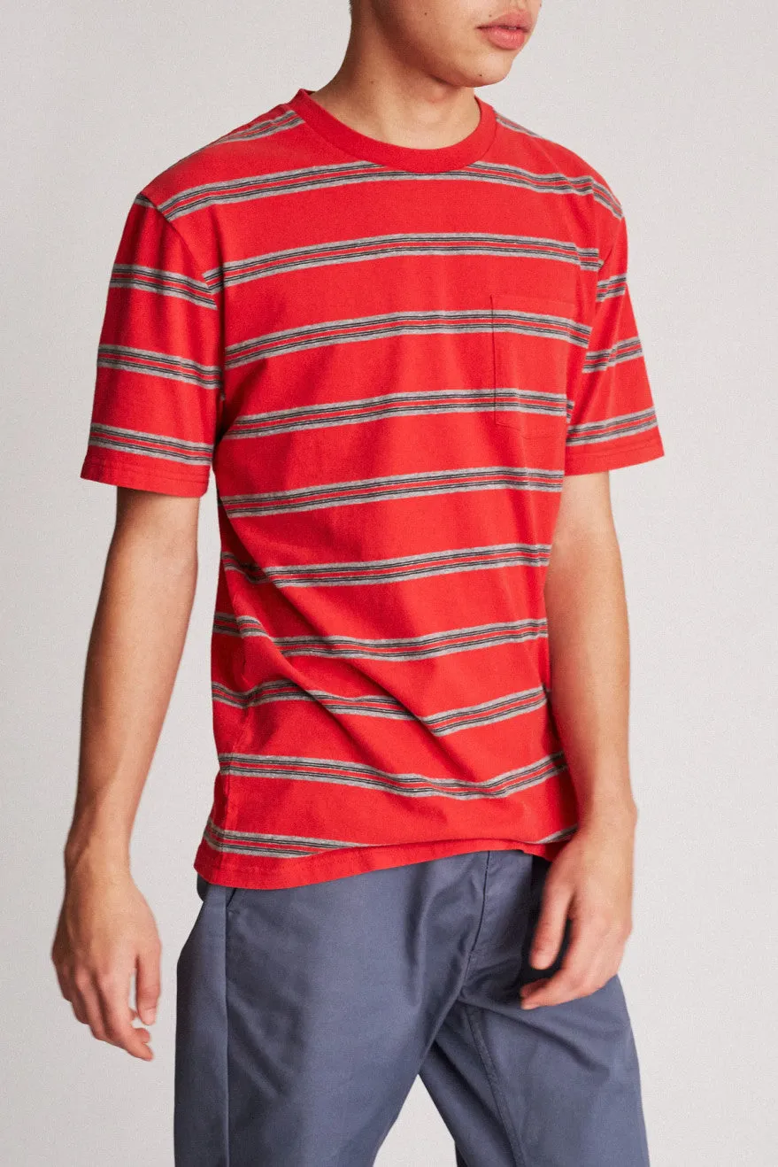 Hilt Washed S/S Pocket Tee - Red/Black sold by Brixton product image thumbnail 2