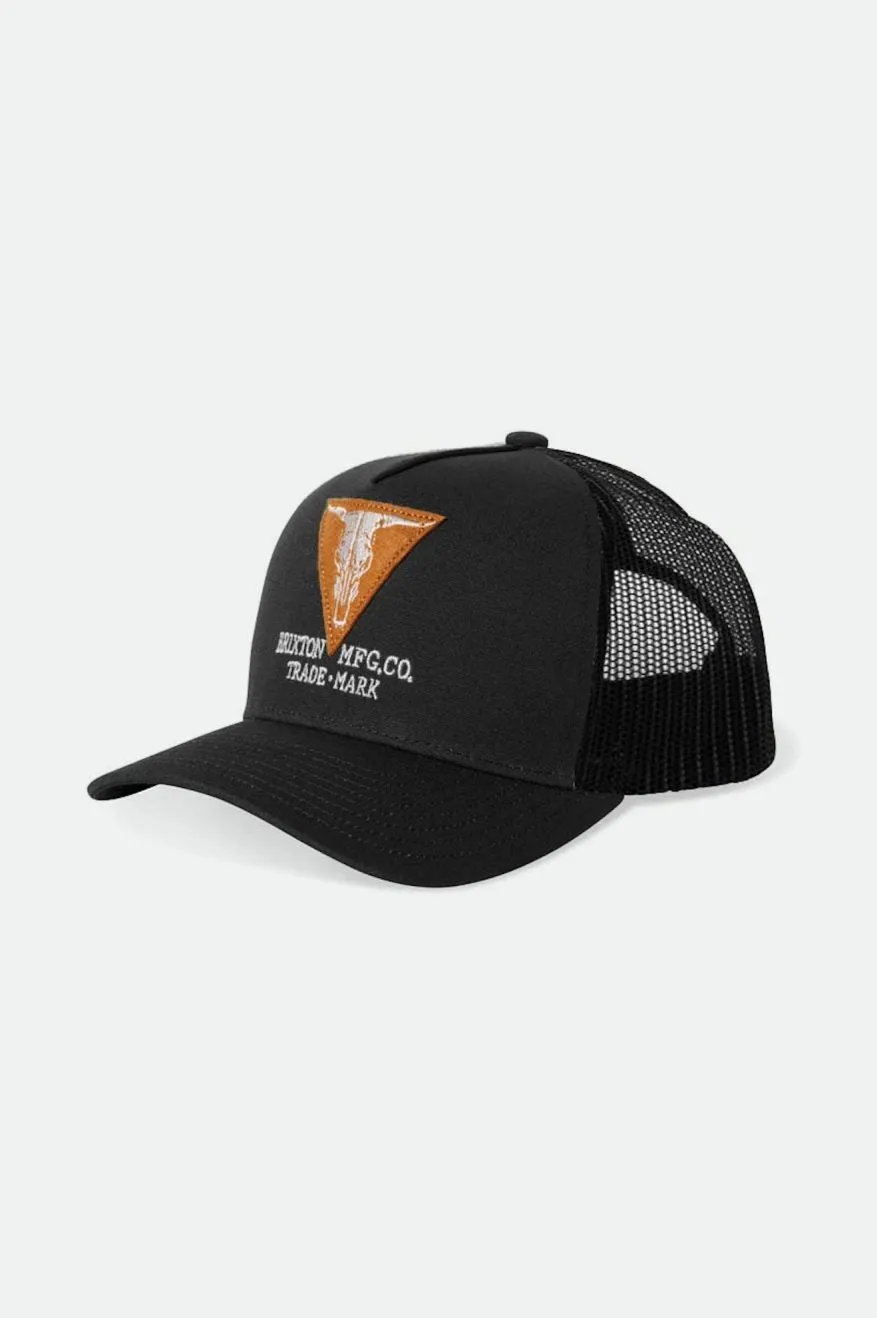 Gunston NetPlus MP Trucker Hat - Black/Black sold by Brixton