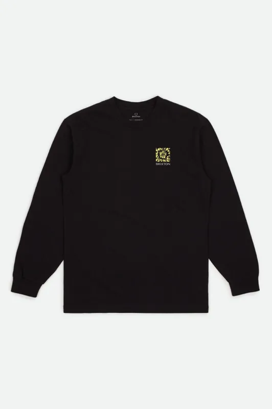Beta Psyc L/S Standard Tee - Black sold by Brixton