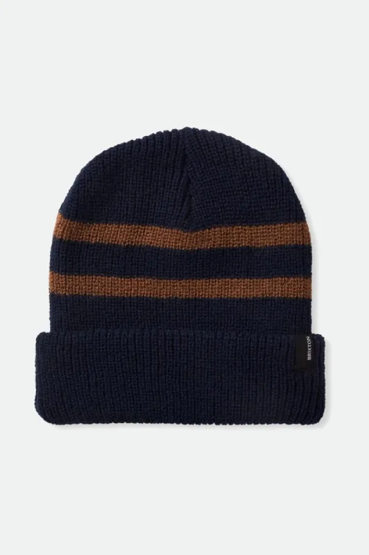 Heist Beanie - Navy/Bison sold by Brixton