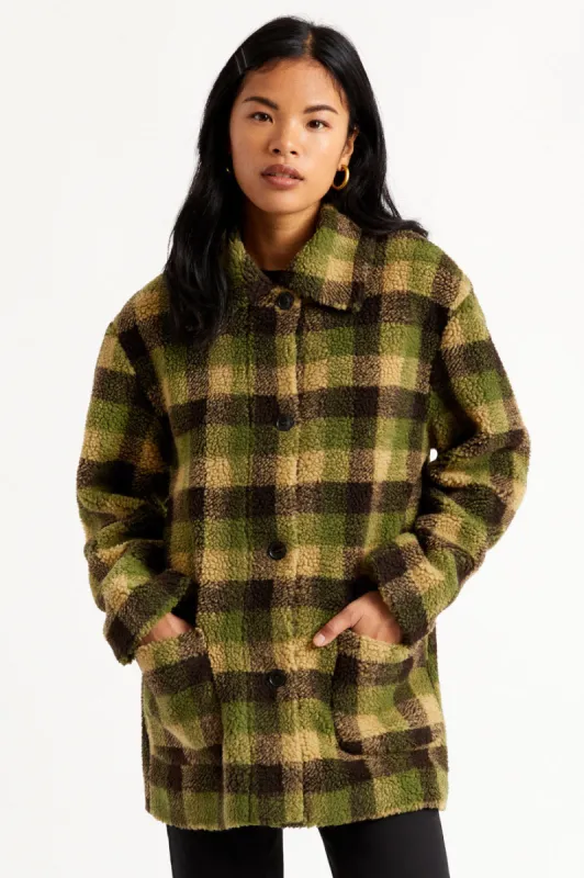 Bern Sherpa Coat - Plaid sold by Brixton