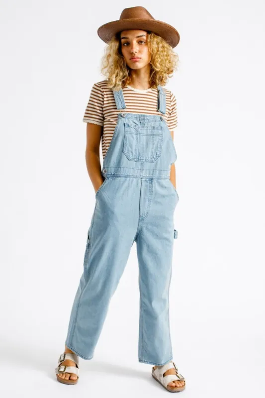 Christina Crop Overall - Faded Indigo sold by Brixton