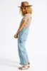 Christina Crop Overall - Faded Indigo sold by Brixton