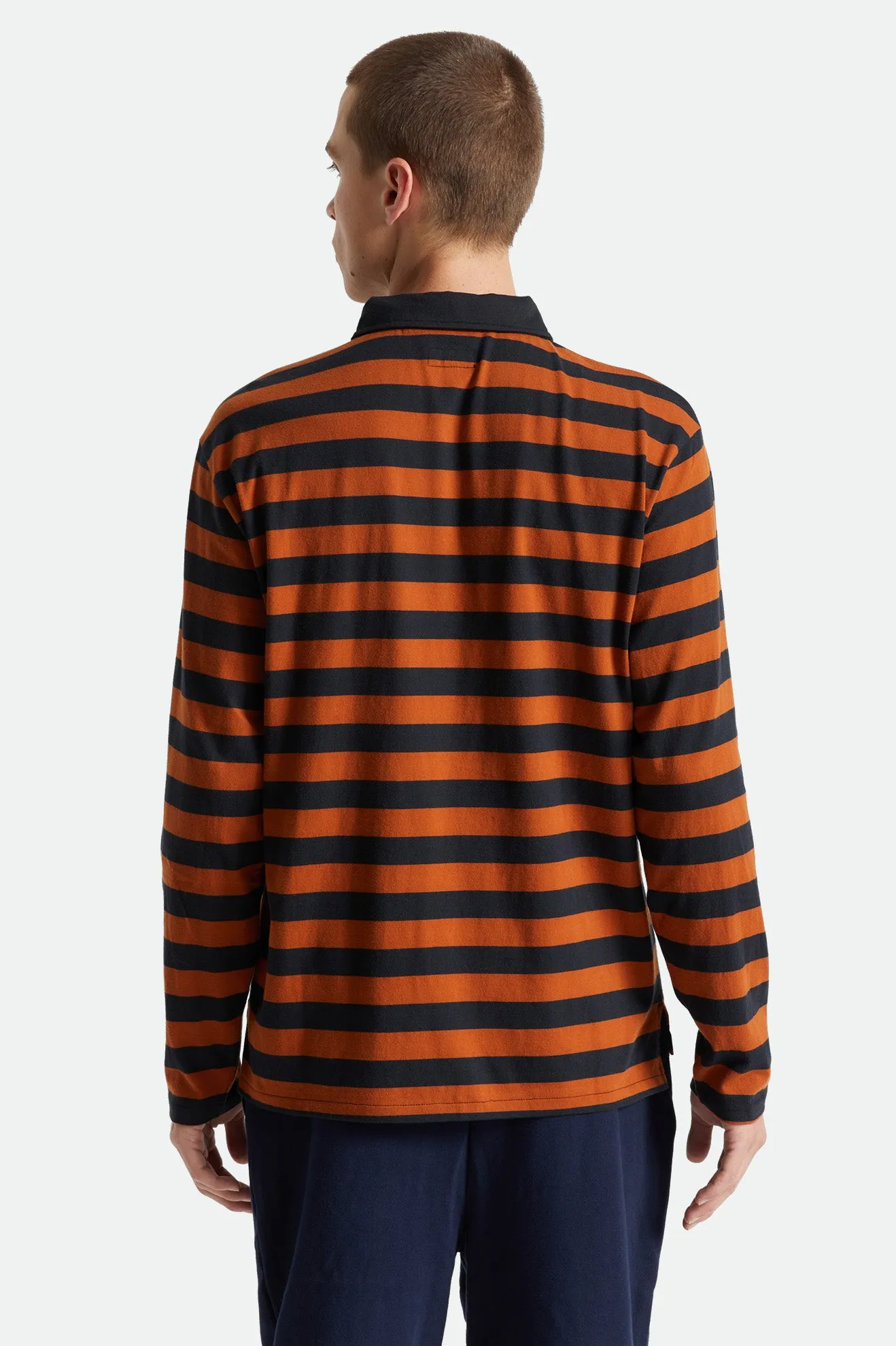 Beta Rugby L/S Knit Top - Black/Caramel sold by Brixton product image thumbnail 4