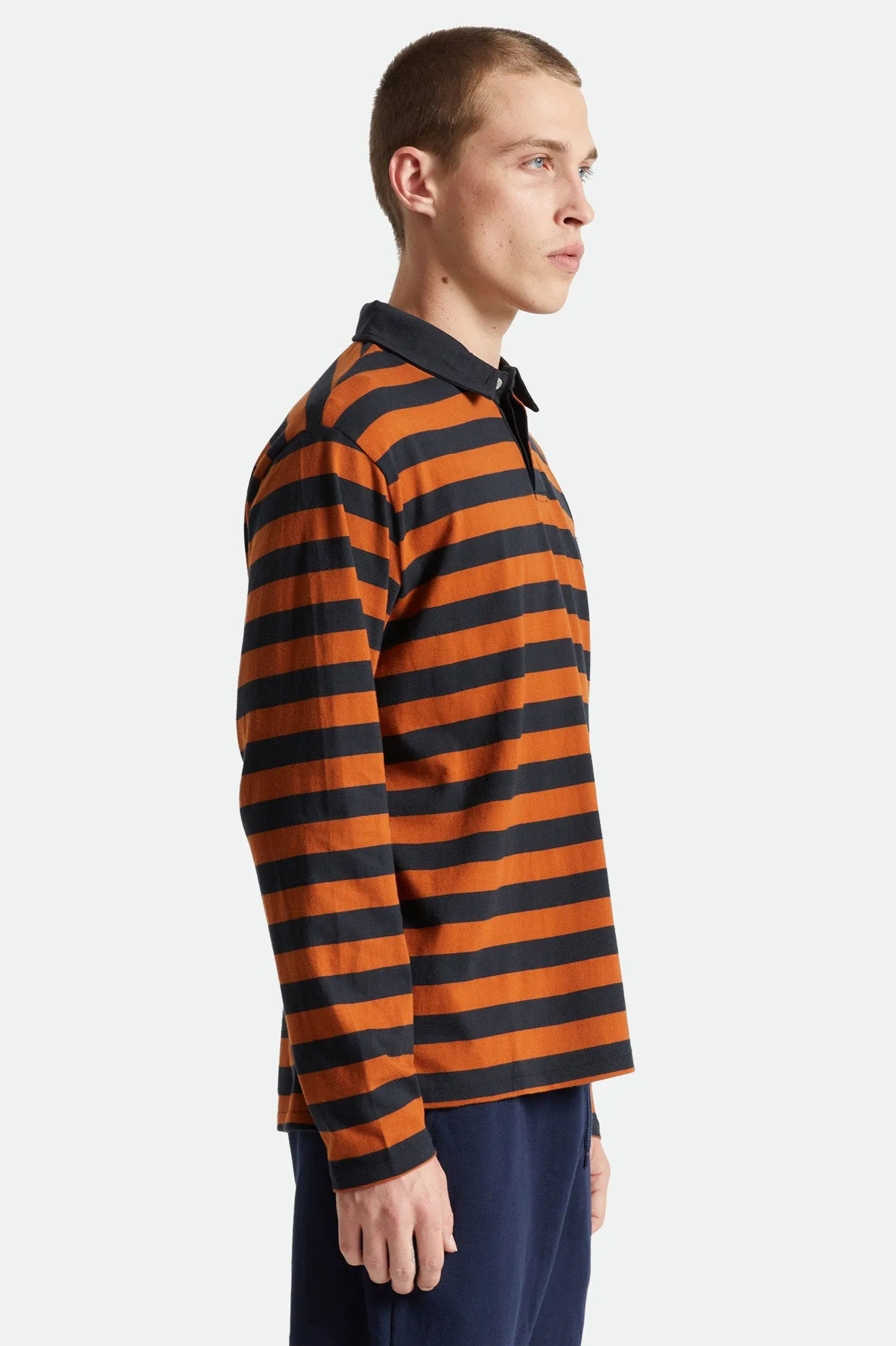 Beta Rugby L/S Knit Top - Black/Caramel sold by Brixton product image thumbnail 3
