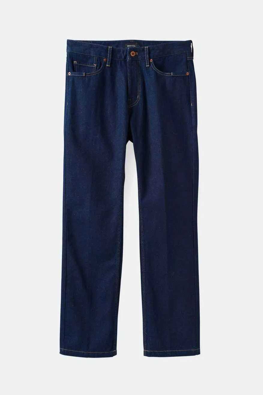 Builders 5-Pocket Stretch Pant - Rinse Denim sold by Brixton