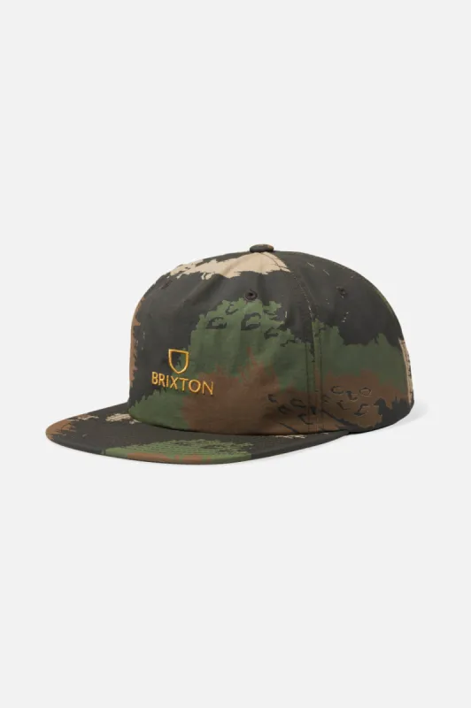 Alpha MP Snapback - Camo sold by Brixton
