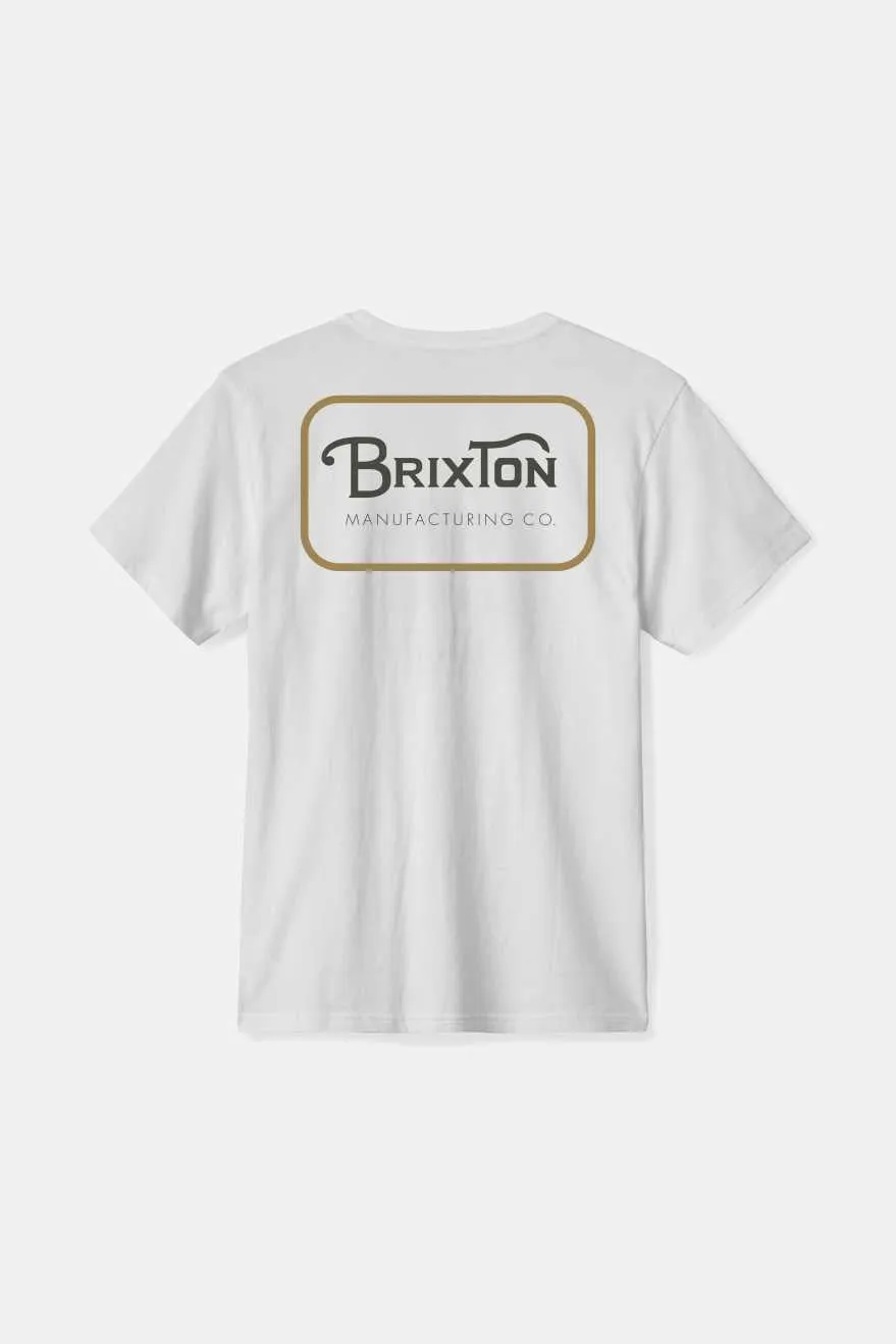 Grade S/S Standard T-Shirt - White/Washed Black/Medal Bronze sold by Brixton product image thumbnail 2