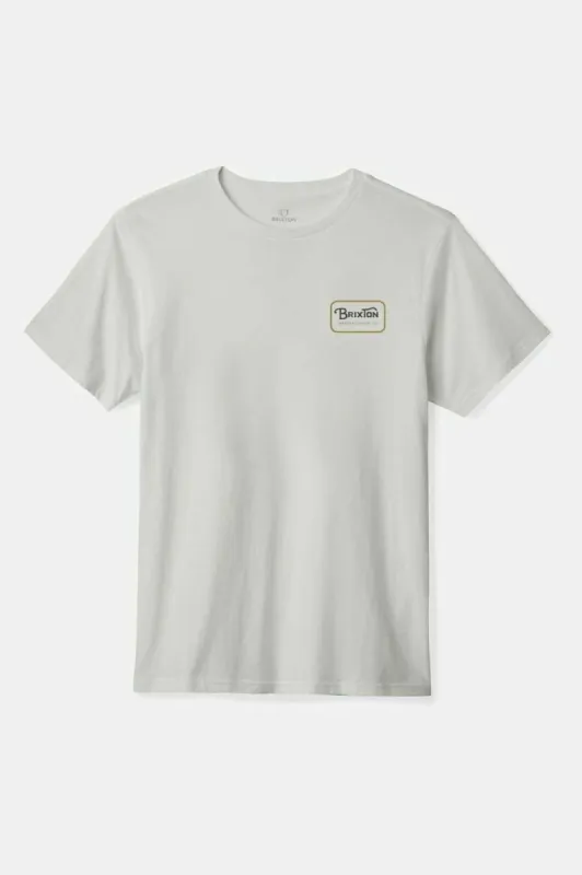 Grade S/S Standard T-Shirt - White/Washed Black/Medal Bronze sold by Brixton