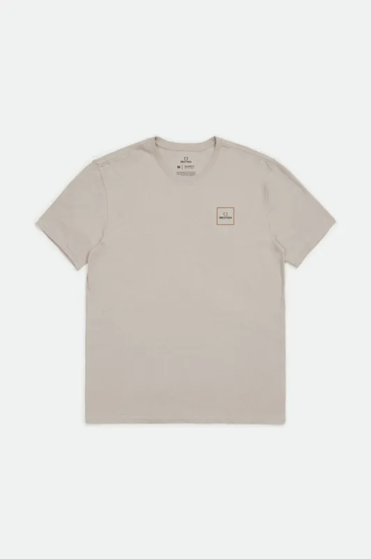 Alpha Square S/S Tailored Tee - Beige sold by Brixton