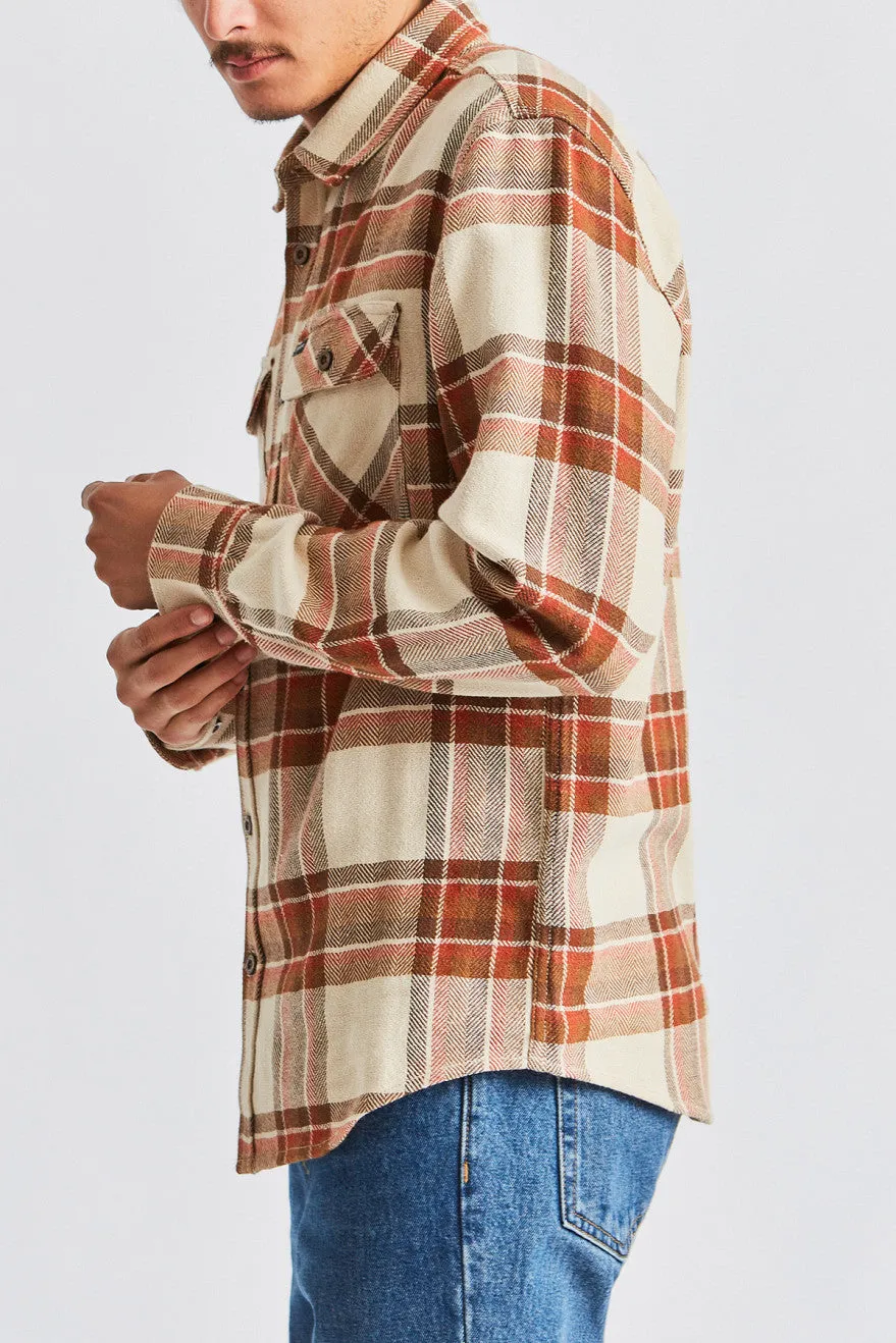 Bowery L/S Flannel - Dove sold by Brixton