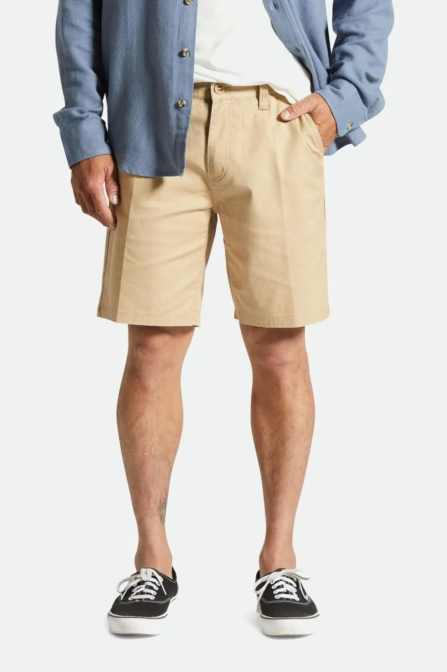 Choice Chino Short 9" - Sand sold by Brixton product image thumbnail 2