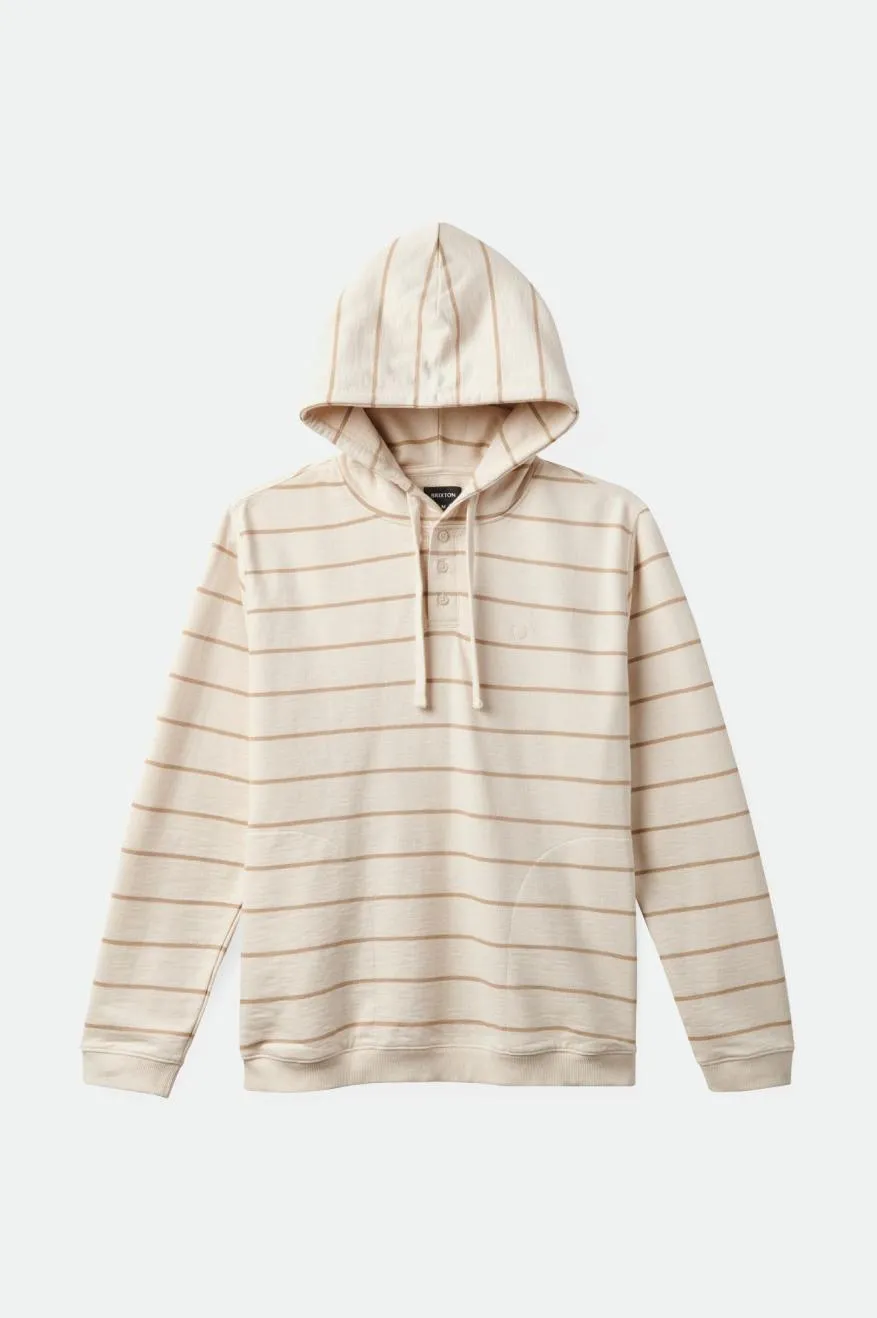 Slub French Terry Henley Hood - Whitecap/Sand sold by Brixton product image thumbnail 2