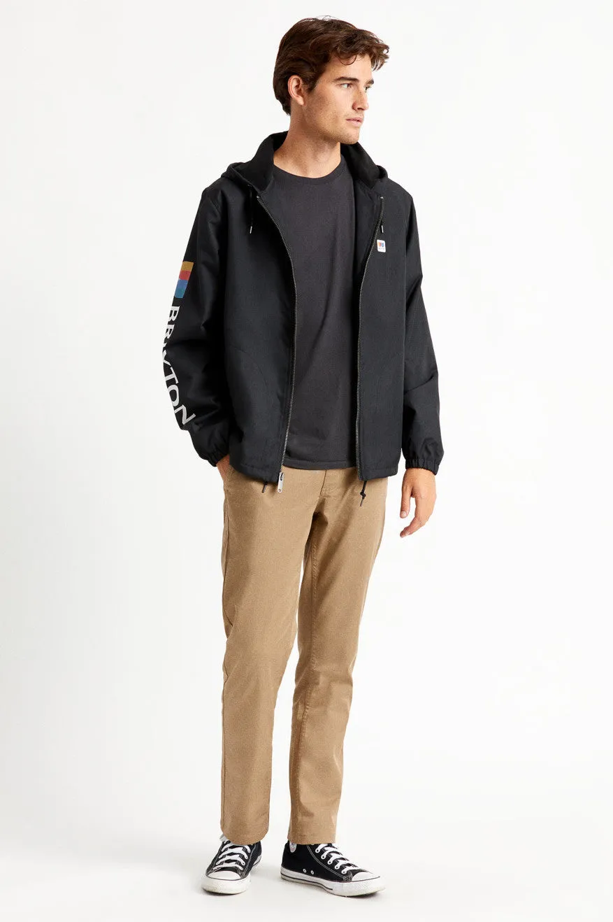 Claxton Alton Zip Hood Jacket - Black/White sold by Brixton product image thumbnail 2