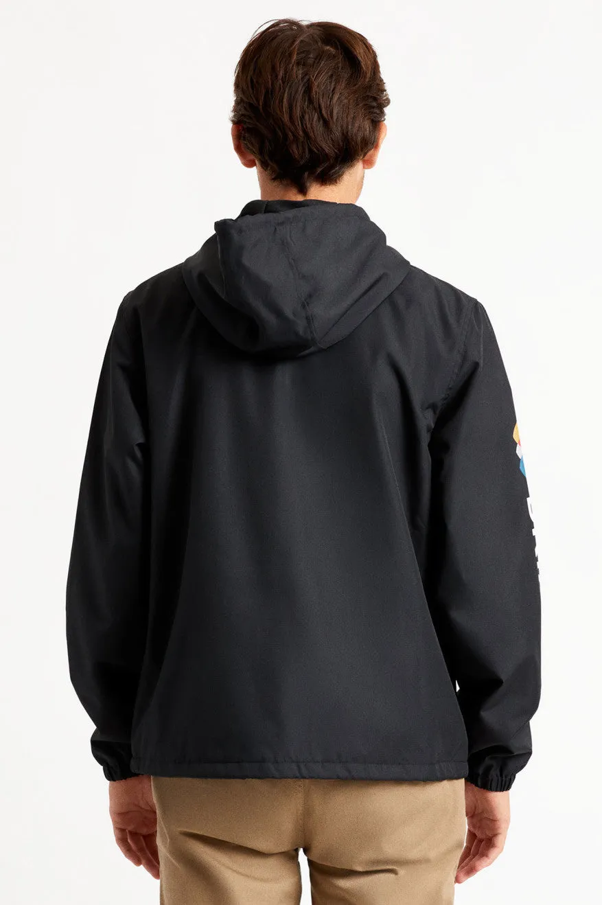 Claxton Alton Zip Hood Jacket - Black/White sold by Brixton product image thumbnail 4