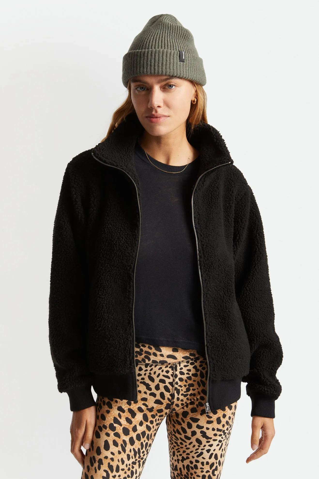 Utopia Sherpa Bomber Jacket - Black sold by Brixton product image thumbnail 5