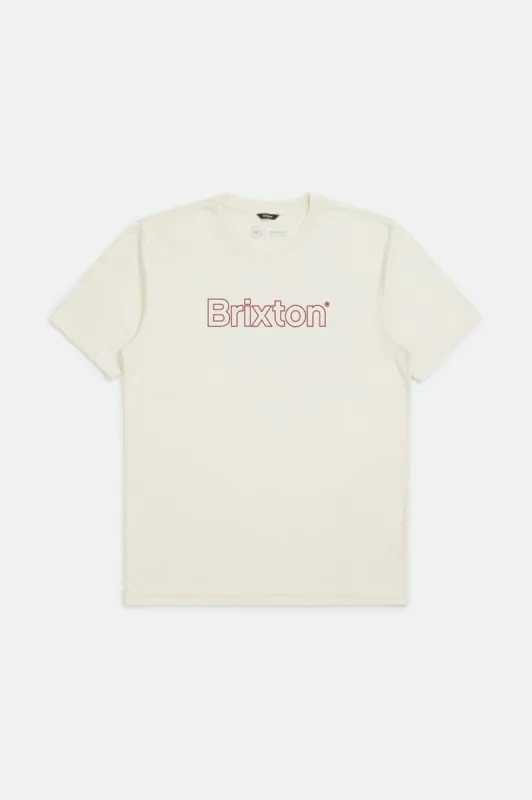 Barrier S/S Premium Tee - Dove made by Brixton