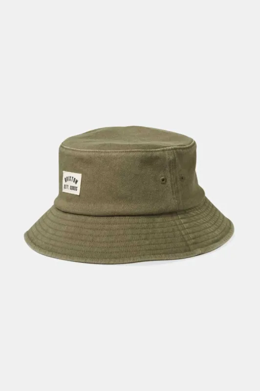 Woodburn Packable Bucket Hat - Vetiver Sol Wash made by Brixton