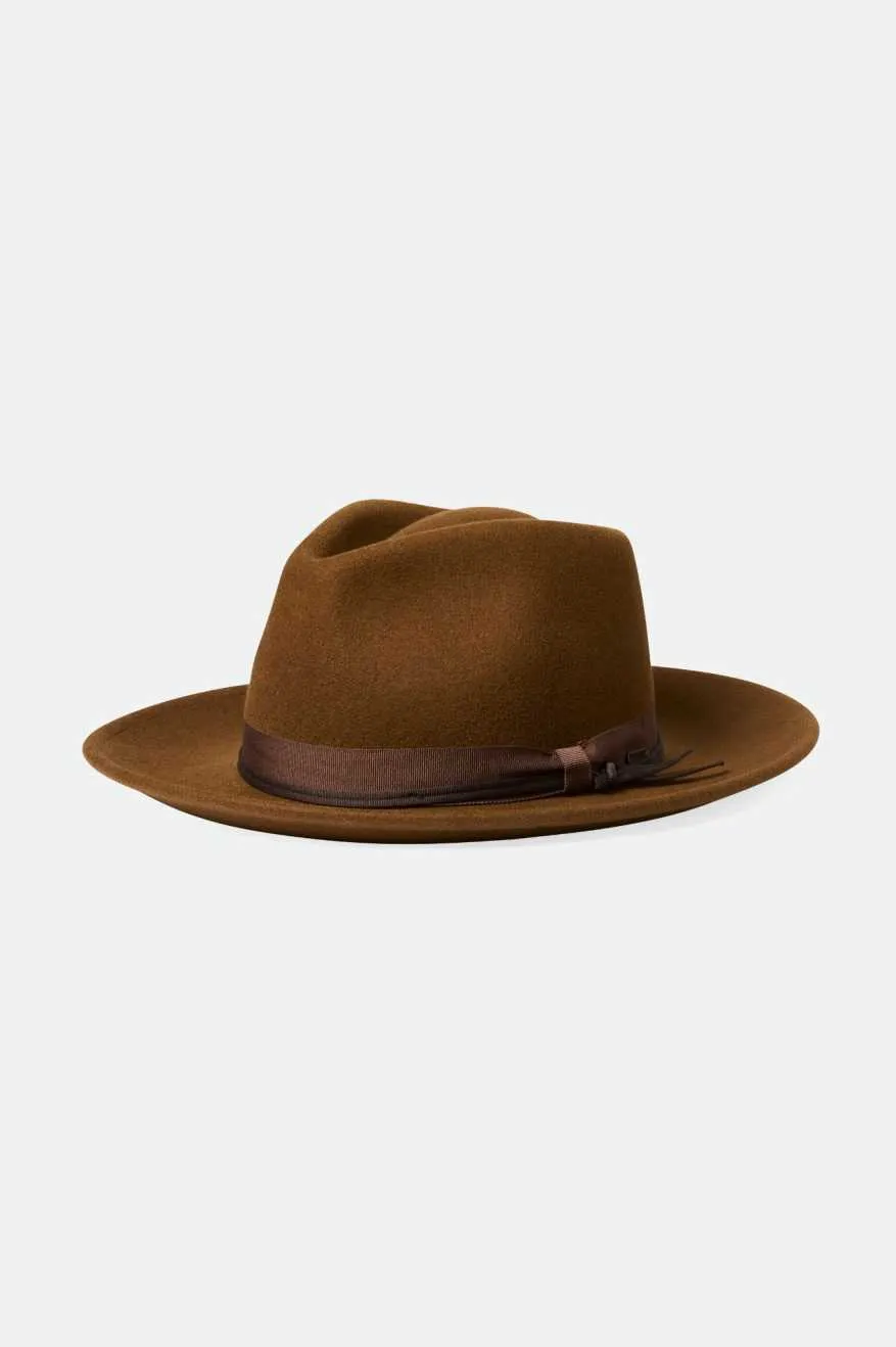Dayton Convertabrim Rancher Hat - Coffee/Brown sold by Brixton