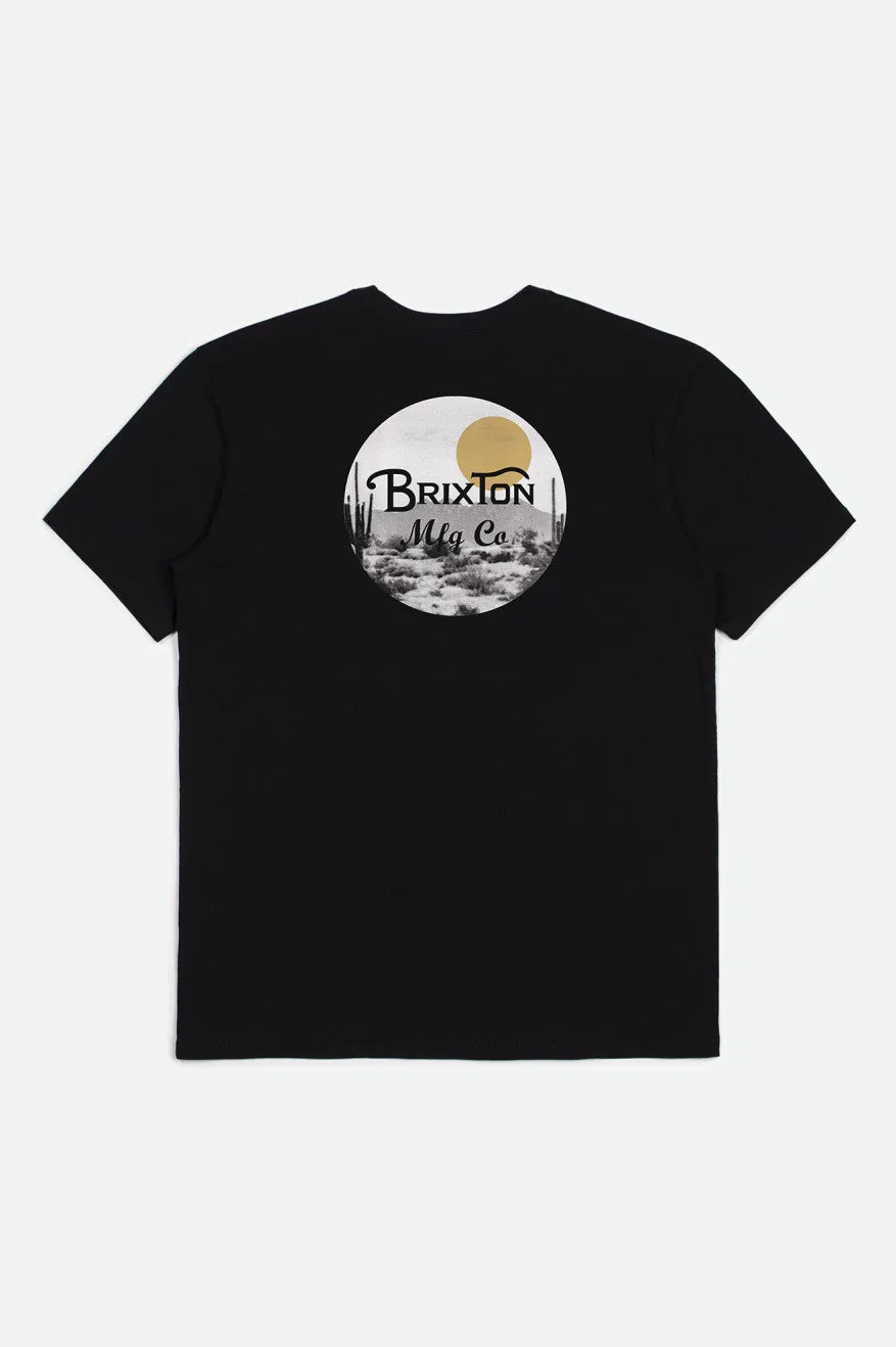 Wheeler II S/S Tailored Tee - Black/Blonde sold by Brixton product image thumbnail 2