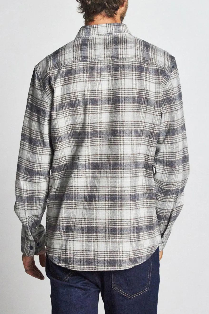 Bowery L/S Flannel - Twilight Blue sold by Brixton product image thumbnail 3