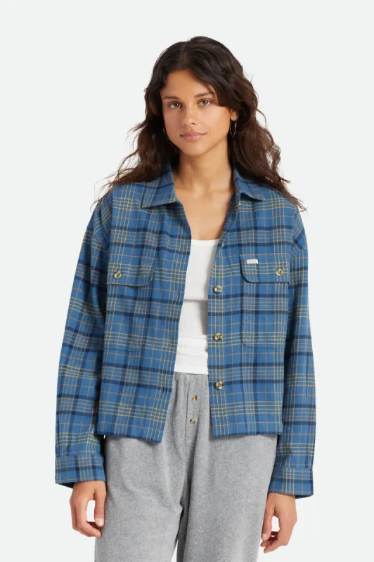 Bowery Women's Lightweight L/S Flannel - Joe Blue sold by Brixton