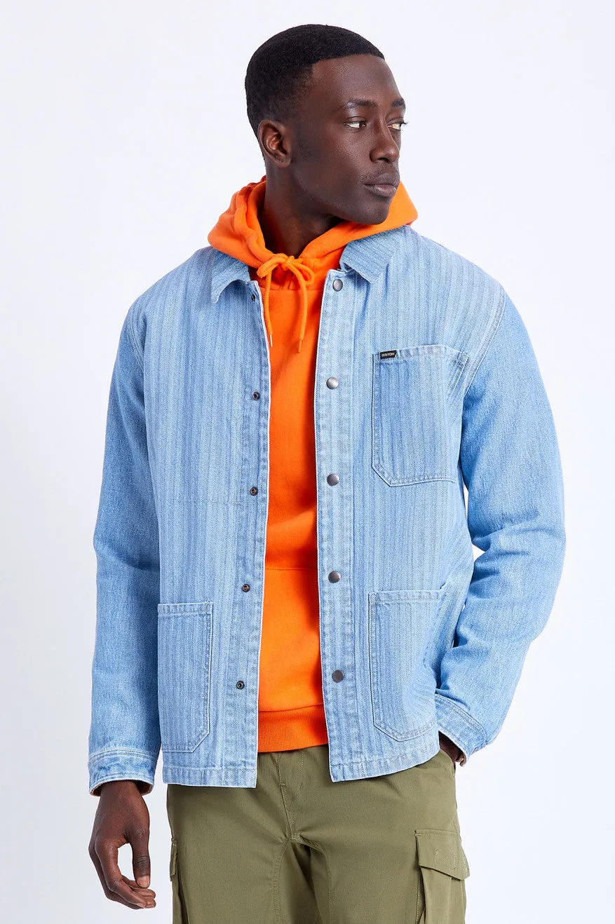 Survey Reserve Chore Coat - Worn Indigo sold by Brixton