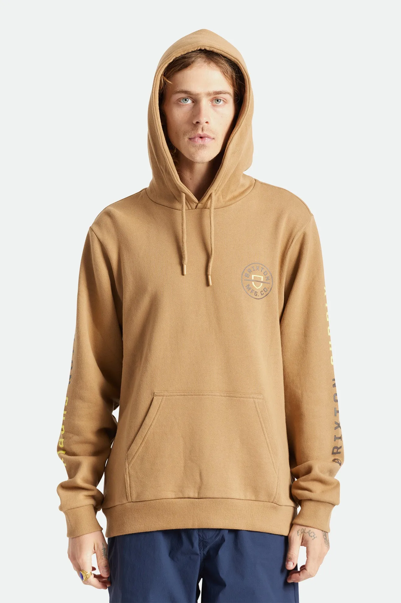 Crest Hood - Mojave/Deep Brown/Limelight sold by Brixton product image thumbnail 2