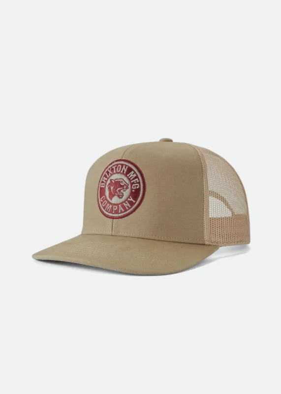 Forte MP Mesh Cap - Khaki/Brick sold by Brixton