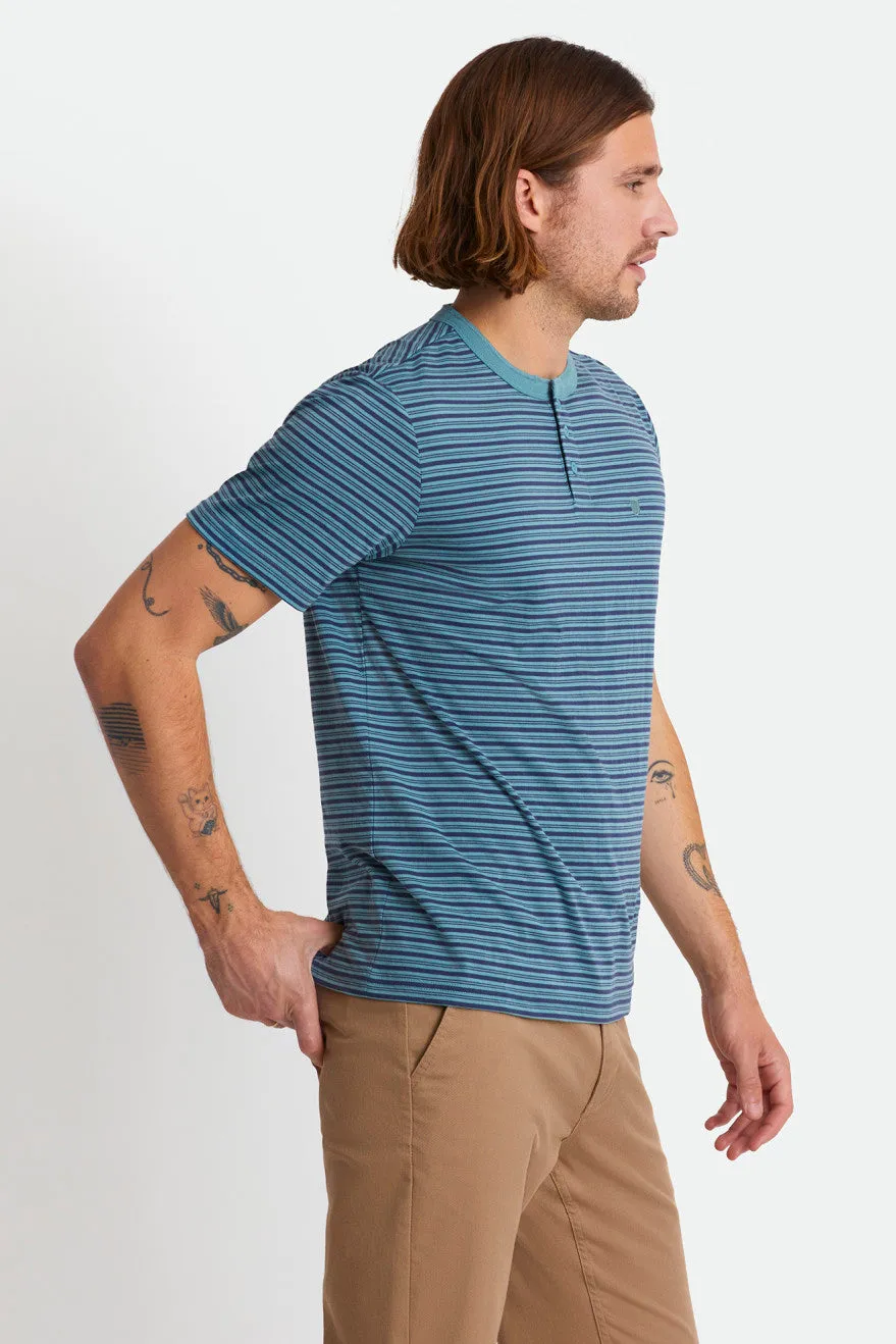 Hilt S/S Henley Knit - Ocean/Washed Navy sold by Brixton product image thumbnail 3